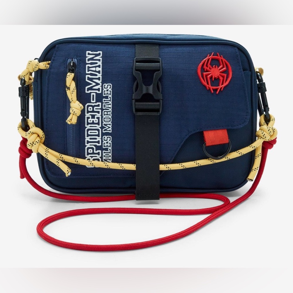NWT Bioworld Spider-Man Blue tactical Crossbody Bag
